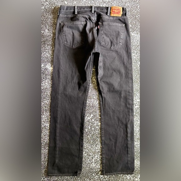 Levi's Men's Straight Jeans - Dark Gray - Picture 1 of 6